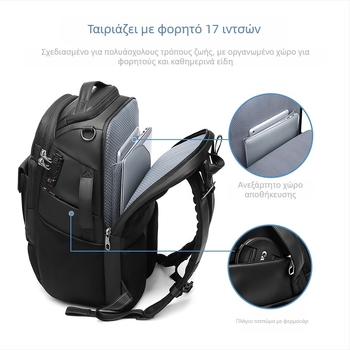 Outwalk Τσάντα-πλάτης για κάμερα – Αδιάβροχη, Αντικλοπή, Αντοχή στη φθορά από Oxford ύφασμα, Καμπύλη ιμάντας ώμου, κατάλληλο για DSLR και μηχανές χωρίς καθρέφτη