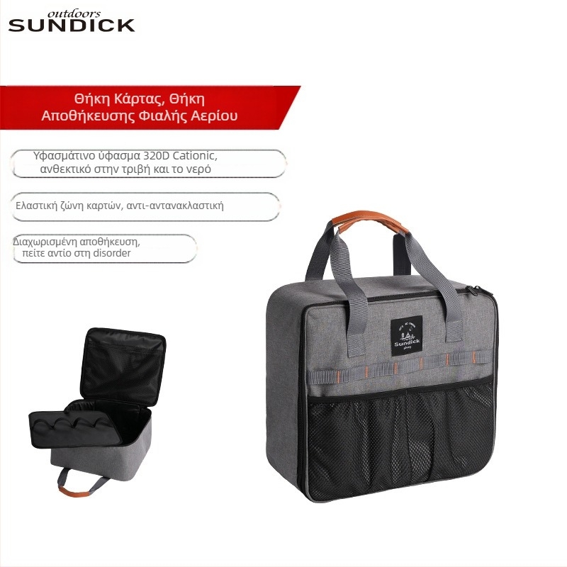 Mountain Guest Τσάντα Κατασκήνωσης για Αποθήκευση Μαχαιροπίρουνων και Φιάλης Αερίου, Αντι-Σύγκρουσης, Αναδιπλούμενο Σχέδιο, 320 Κατιονικό Υφασμάτινο