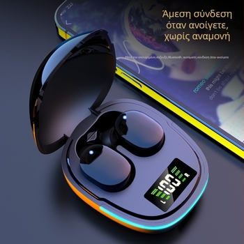 Ασύρματα Bluetooth αθλητικά στερεοφωνικά ακουστικά in-ear, Bluetooth 5.1, εμβέλεια 10 m, NFC, φωνητικός έλεγχος, διάρκεια μπαταρίας 8+ ωρών