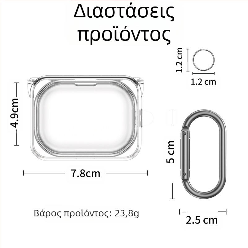 TPU προστατευτική σκληρή θήκη για Nothing Ear(A) Bluetooth ακουστικά — ανθεκτική σε πτώσεις, ανθεκτική στη σκόνη, φορητή αποθήκευση, κατασκευή με έγχυση, προσαρμοζόμενη