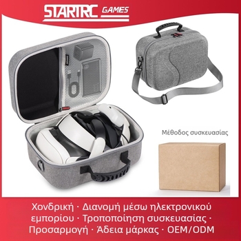 Meta Quest 3 Cross-Body Storage Bag από STARTRC GAMES, Snowflake Cloth, για Meta Quest 3