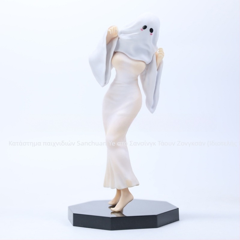 PVC φιγούρα γραφείου Halloween με φάντασμα κοπέλας, μη συναρμολογούμενη, συσκευασμένη σε διχτυωτή σακούλα, 14+ παιχνίδι, κατάλληλη για ενήλικες