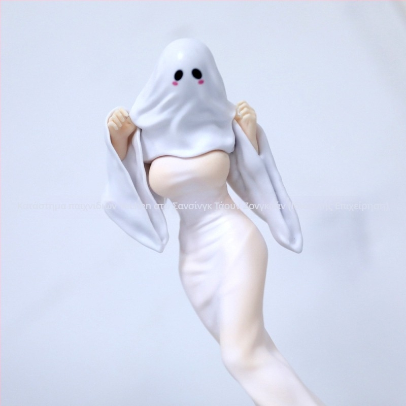 PVC φιγούρα γραφείου Halloween με φάντασμα κοπέλας, μη συναρμολογούμενη, συσκευασμένη σε διχτυωτή σακούλα, 14+ παιχνίδι, κατάλληλη για ενήλικες