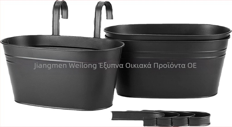 Γλάστρα τοίχου, κρεμαστού τύπου βάση, γαλβανισμένο σίδερο, αγροτικός σχεδιασμός, 0,8 kg