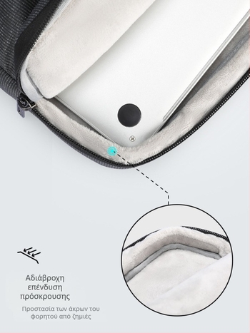 Τσάντα φορητού MARK RYDEN – Ανθεκτική, Ύφασμα Oxford, Εσωτερική επένδυση πολυεστέρα, Ανδρικό μοντέλο