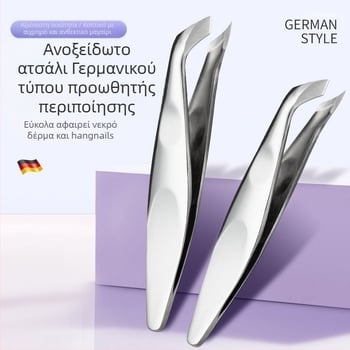 Senten Εργαλείο περιποίησης νυχιών από ανοξείδωτο ατσάλι με γωνιακή λεπίδα, ρωσικού στυλ, επαγγελματική φροντίδα νυχιών, αφαίρεση πετσάκων