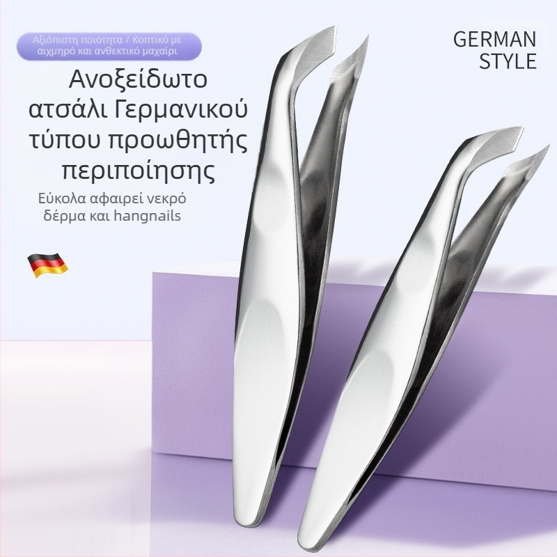 Senten Εργαλείο περιποίησης νυχιών από ανοξείδωτο ατσάλι με γωνιακή λεπίδα, ρωσικού στυλ, επαγγελματική φροντίδα νυχιών, αφαίρεση πετσάκων