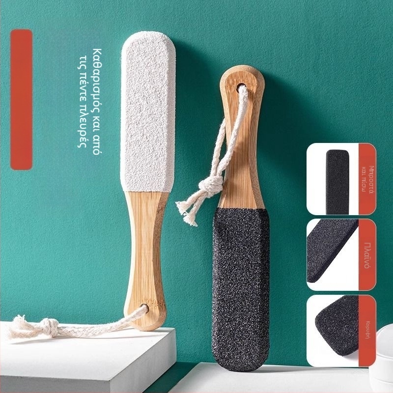 Xiang Yu Τριβέας ποδιών από ξύλο με πυριτικό καρβίδιο, οβάλ λίθος, 200 τεμάχια σε κουτί – εργαλείο φροντίδας ποδιών