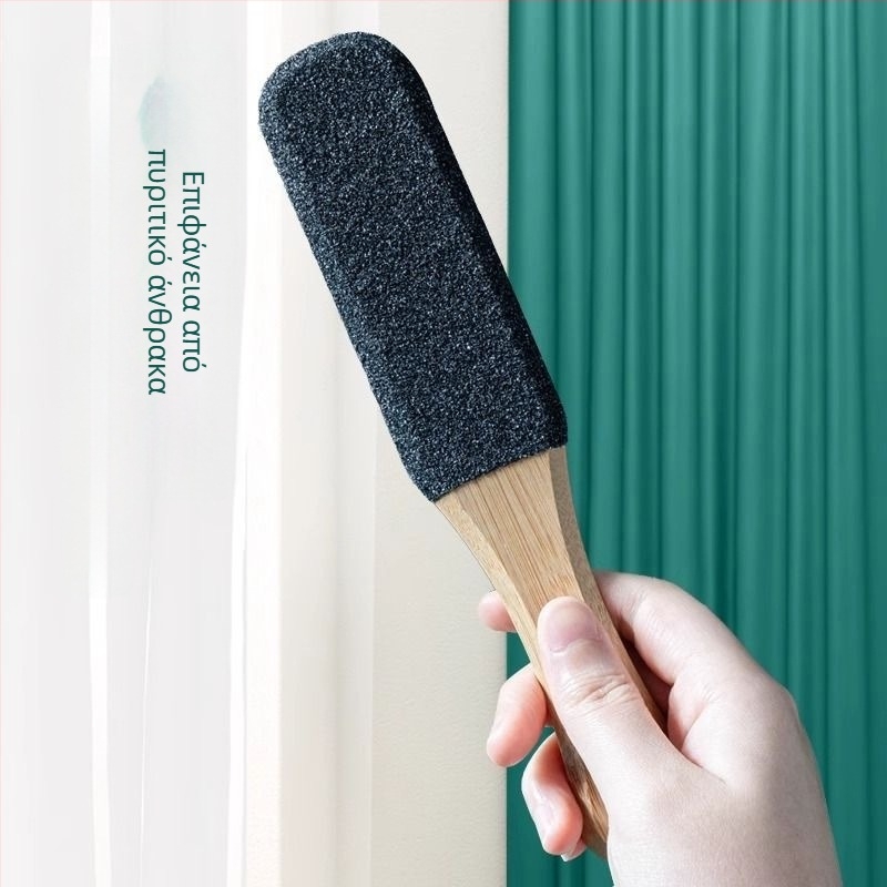 Xiang Yu Τριβέας ποδιών από ξύλο με πυριτικό καρβίδιο, οβάλ λίθος, 200 τεμάχια σε κουτί – εργαλείο φροντίδας ποδιών