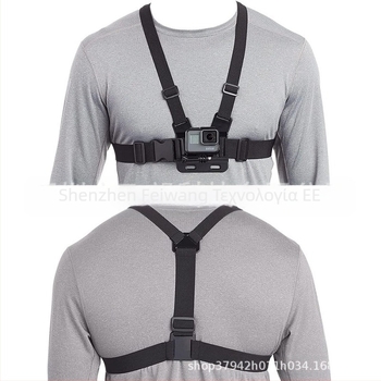 GoPro 12/11/10 Κιτ Κάμερας Δράσης για Ζωντανή Μετάδοση Selfie με 360° Περιστρεπόμενο Κλιπ Τηλεφώνου και Θωρακικό Ιμάντα (ABS+PC)