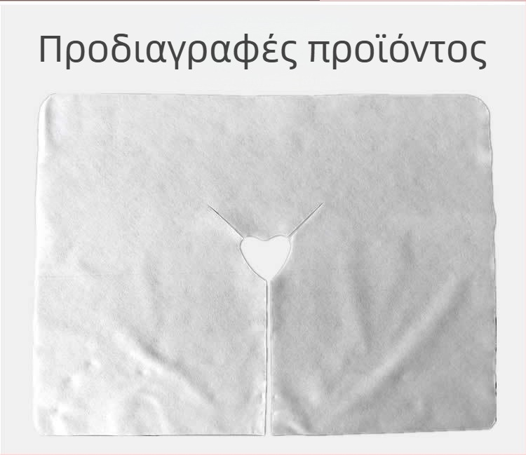 Μίας χρήσης μη υφασμένη πετσέτα με οπή σε σχήμα U για σαλόνι ομορφιάς, πρόσωπο και τραπέζι μασάζ; 30x40 cm, 25–50 g, προστασία από σκόνη