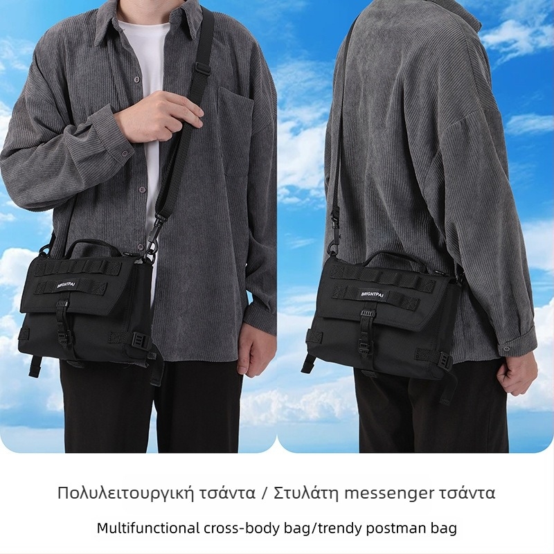 Ανδρική τσάντα crossbody (Δρόμου στυλ; Νάιλον; Αδιάβροχη; BRIGHTPAI)