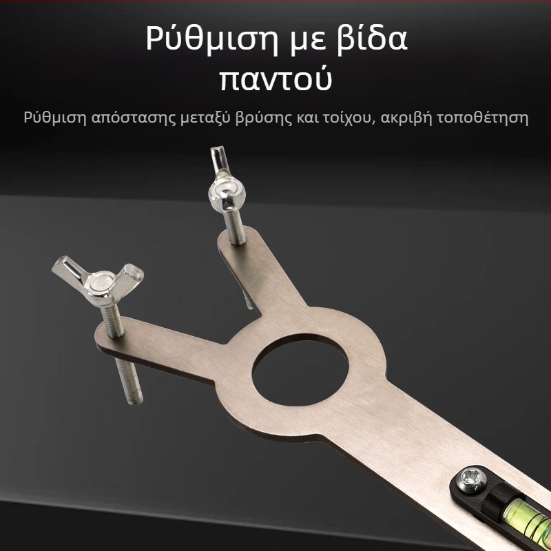 Ρυθμιστής σωληνώσεων ντους για ζεστό και κρύο νερό, ανοξείδωτο ατσάλι, γυαλισμένη επιφάνεια, συμβατός με κλειδί σωλήνων — Kemaxin