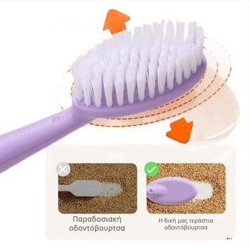 Shengwang χειροκίνητη οδοντόβουρτσα για ενήλικες, μοντέλο 1581, απαλές τρίχες, ευρεία κεφαλή