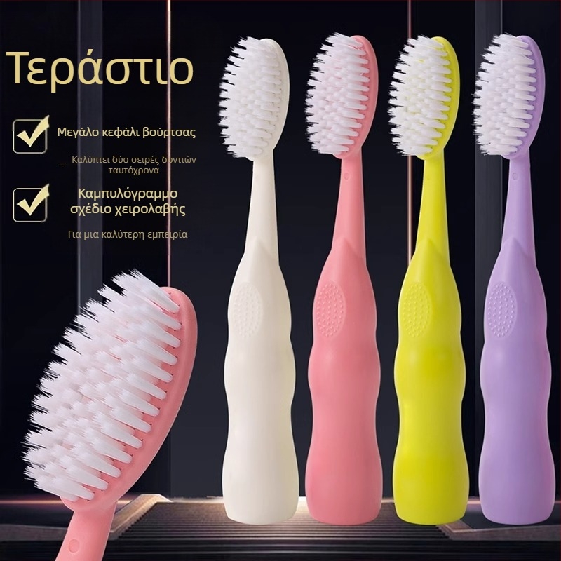 Shengwang χειροκίνητη οδοντόβουρτσα για ενήλικες, μοντέλο 1581, απαλές τρίχες, ευρεία κεφαλή