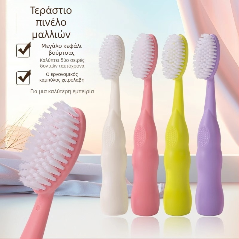 Shengwang χειροκίνητη οδοντόβουρτσα για ενήλικες, μοντέλο 1581, απαλές τρίχες, ευρεία κεφαλή