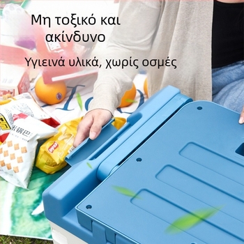 Οργανωτής πορτμπαγκάζ αυτοκινήτου με καπάκι, PP πτυσσόμενο κουτί αποθήκευσης, μοντέλο Section B