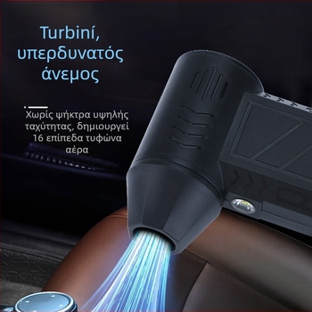 Μίνι φορητός ανεμιστήρας με κινητήρα χωρίς ψήκτρες, επαναφορτιζόμενη μπαταρία 4000 mAh, 4 ταχύτητες ροής αέρα, θόρυβος 51–60 dB, βάρος 326 g