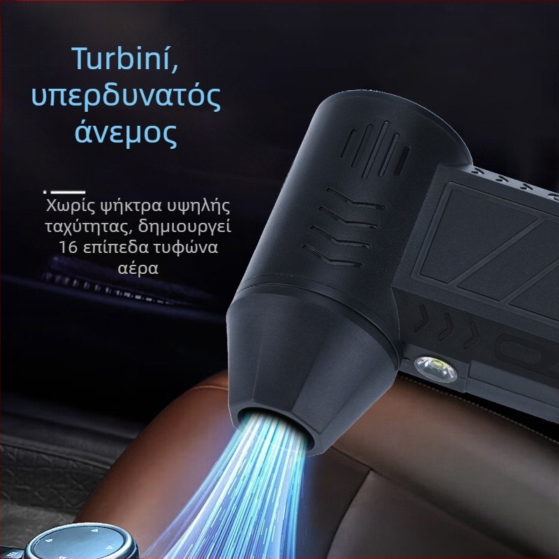 Μίνι φορητός ανεμιστήρας με κινητήρα χωρίς ψήκτρες, επαναφορτιζόμενη μπαταρία 4000 mAh, 4 ταχύτητες ροής αέρα, θόρυβος 51–60 dB, βάρος 326 g