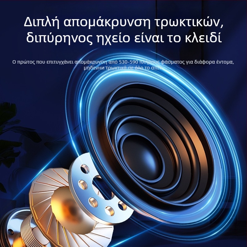 Υπερηχητικός απωθητής εντόμων και τρωκτικών, Μοντέλο 211 Υψηλής Ισχύος, 220V, 1–65 kHz, 3W, ABS περίβλημα