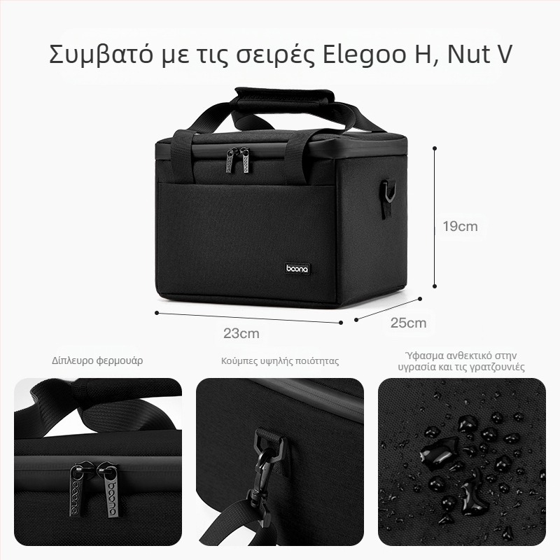 Θήκη αποθήκευσης προβολέα | συμβατή με Xgimi H Series και Nut B Series | BN-T002, Oxford ύφασμα, 2,5 kg φορτίο