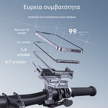 Boneruy βάση τηλεφώνου από κράμα αλουμινίου για ποδήλατο/ηλεκτρικό ποδήλατο/μοτοσικλέτα, CNC ακρίβεια κατεργασίας, ανόδιο φινίρισμα