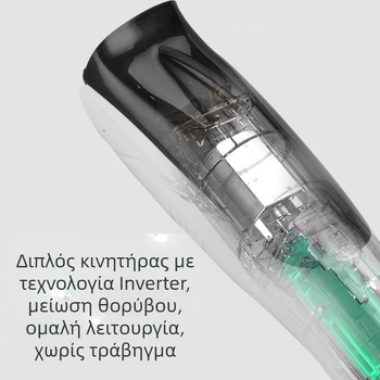 Νέος επαναφορτιζόμενος ηλεκτρικός μηχανή κουρέματος για οικιακή χρήση, αδιάβροχος, ήσυχος με αυτόματη αναρρόφηση μαλλιών, κεραμικές λεπίδες, κατάλληλο για παιδιά