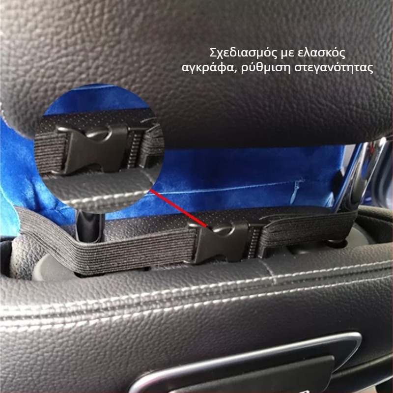 Κάλυμμα κεφαλής καθίσματος αγώνων αυτοκινήτου με μαξιλάρι αυχένα, NS-352, 100% βαμβάκι, καθολική εφαρμογή, προσαρμοζόμενο