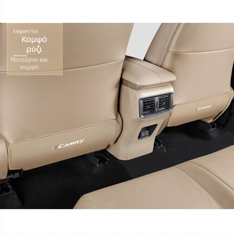 Προστατευτικό πίσω μέρος καθίσματος Toyota Camry με μαξιλαράκι από δέρμα, γέμισμα από σφουγγάρι, εκτύπωση λογότυπου, γενική έκδοση τεσσάρων εποχών, μάρκα Tetyue