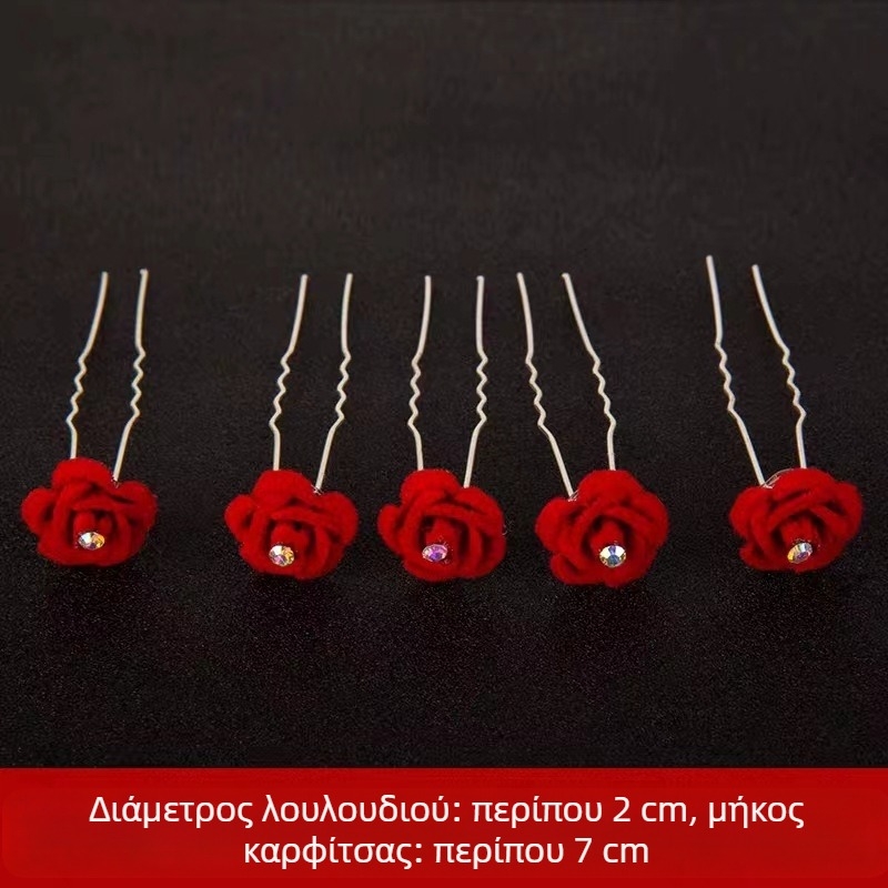 Αξεσουάρ μαλλιών με στρας — λουλουδάτος σχεδιασμός, παραδοσιακά εμπνευσμένο στυλ, κατάλληλο για γάμο, δυνατότητα παραμετροποίησης