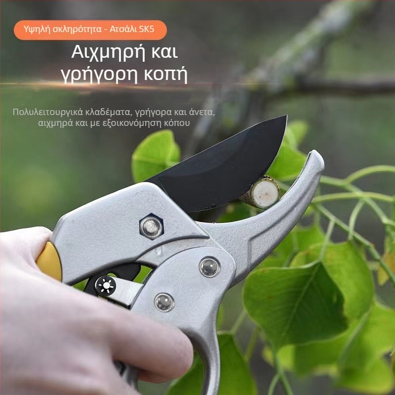 Κλαδευτήρια κλώνων για κηπουρική και άνθη, για κλάδεμα φρούτων δέντρων, με προστασία λεπίδας και εργονομική λαβή