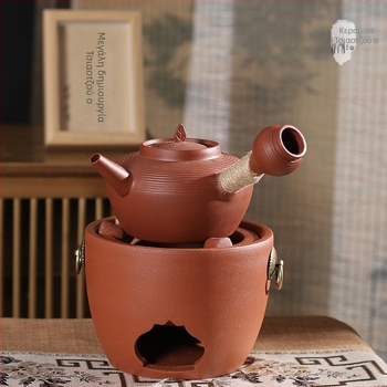 Τσαγιέρα από μωβ άμμο για Kung Fu τσάι, νέο κινεζικό στυλ, κατάλληλη για βρασμό νερού