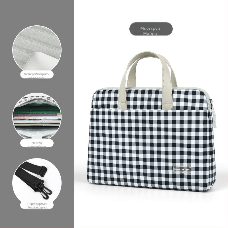 Τσάντα φορητού υπολογιστή unisex, αδιάβροχη, εξαιρετικά ελαφριά, αντισεισμική, πολυεστέρας