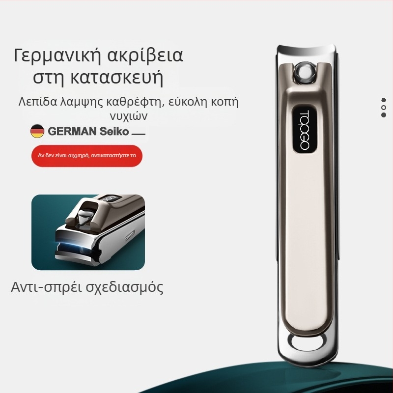 BTCLNTOS κοπτης νυχιών, σχεδίαση κατά του πιτσιλίσματος, επίπεδο στόμιο, χάλυβας άνθρακα και κράμα ψευδαργύρου-αλουμινίου