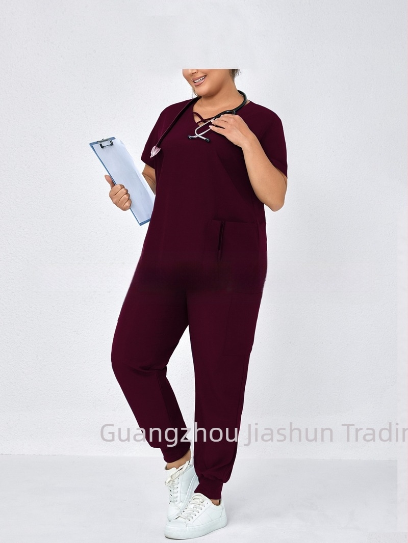 Αεριζόμενη μπλούζα με ματ τσέπη και σετ τοπ-παντελόνι, 3/4 μανίκια, ανάμειξη πολυεστέρα-ελαστάνης (90-95% πολυεστέρας), στυλ Ιαπωνίας-Κορέας χαλαρό, άνοιξη 2025