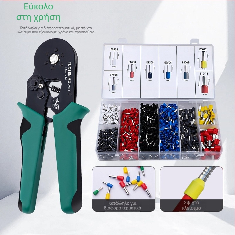 Κλιπ crimp για τερματικά σωληνωτού τύπου, ακίδας σχήματος καλωδίου, μηχανισμός ράβδων αυτοεπαναφοράς, χάλυβας υψηλού άνθρακα, βάρος 0.58