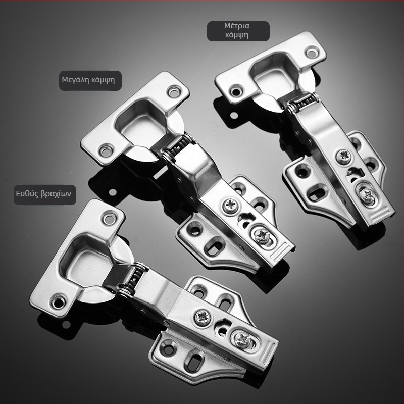 Μεντεσές δύο σταδίων με αποσβεστήρα για πόρτες ντουλάπας, Baosteel hemp fabric, ηλεκτροπλατιωμένη επιφάνεια