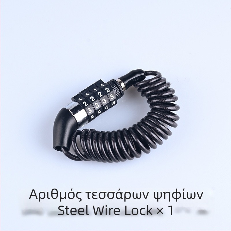 Lock Your Love L09 Κλειδαριά κράνους από ατσάλινο καλώδιο για μοτοσικλέτες και ποδήλατα – 64 g, ατσάλινο καλώδιο + βιομηχανικό πλαστικό, τηλεσκοπικό κλείδωμα