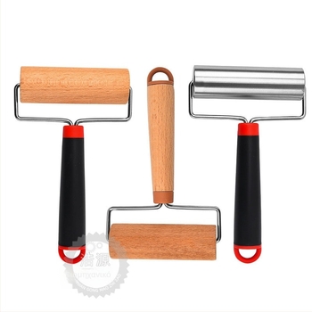 Ξύλινο ρολάκι ζύμης από Beech – χειρολαβές, για φύλλα ζύμης για dumplings, μοντέρνο μινιμαλιστικό στυλ