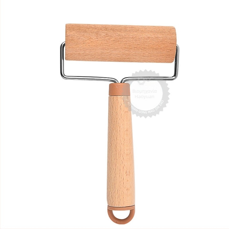 Ξύλινο ρολάκι ζύμης από Beech – χειρολαβές, για φύλλα ζύμης για dumplings, μοντέρνο μινιμαλιστικό στυλ