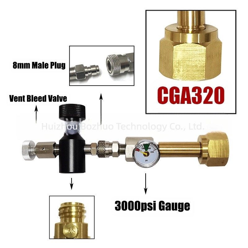 Sodastream CO2 προσαρμογέας με εσωτερική βίδα — αλουμινίου κράμα + χαλκός, σύνδεση φιαλών CO2