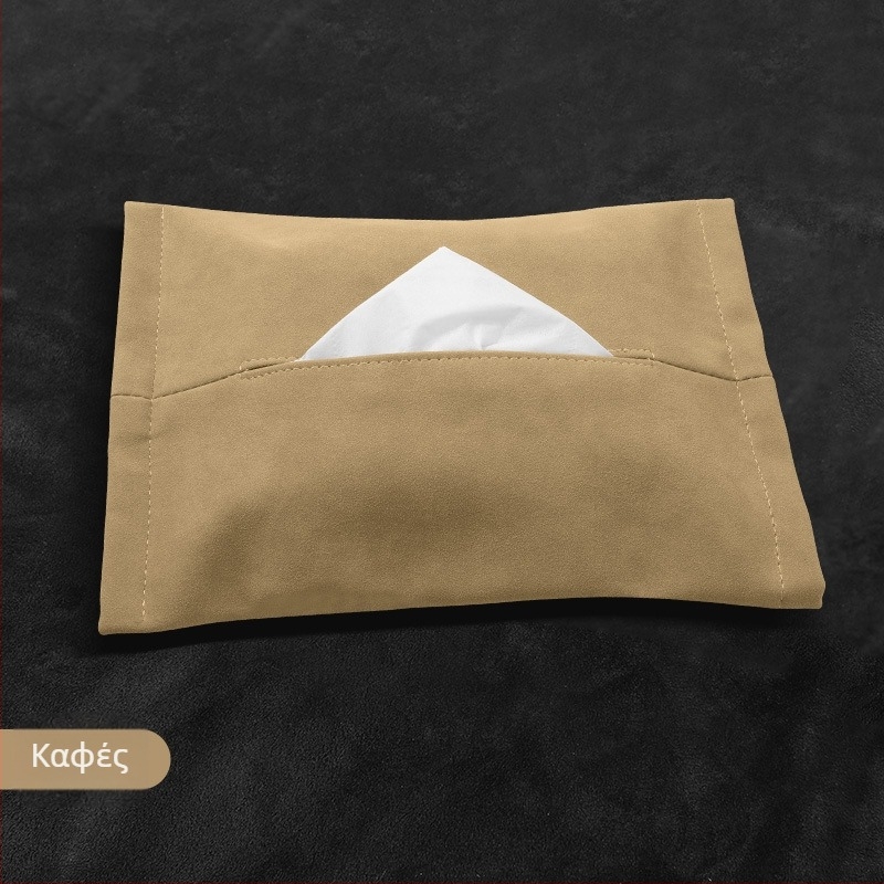 Θήκη χαρτοπετσετών αυτοκινήτου για Tesla Model Y3, plush υλικό, κρυφή κρεμάμενη εγκατάσταση