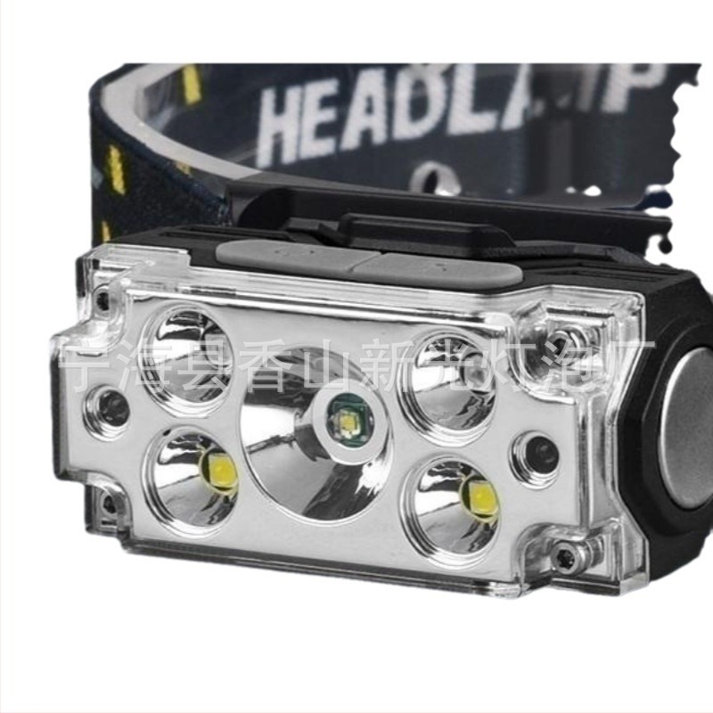 Star Warrior USB επαναφορτιζόμενος LED φακός καπέλου με κλιπ και μαγνήτη, 5W, 500mAh, εμβέλεια 50–100 m, κατάλληλος για πεζοπορία, κάμπινγκ, νυχτερινό ψάρεμα