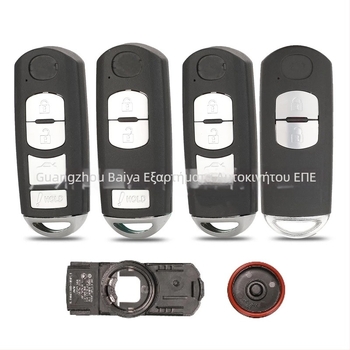 Mazda περίβλημα κλειδιού για 2/3/4 κουμπιά smart remote, χαλκο-πλαστική κατασκευή, πλαστικό περίβλημα, 36 g, συμβατό με Mazda