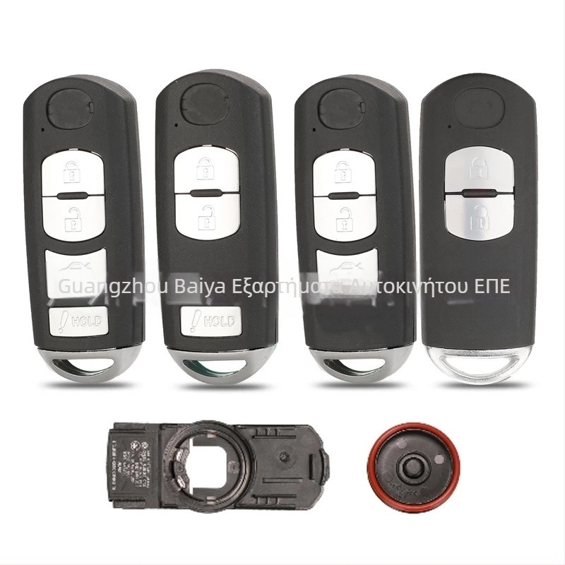 Mazda περίβλημα κλειδιού για 2/3/4 κουμπιά smart remote, χαλκο-πλαστική κατασκευή, πλαστικό περίβλημα, 36 g, συμβατό με Mazda