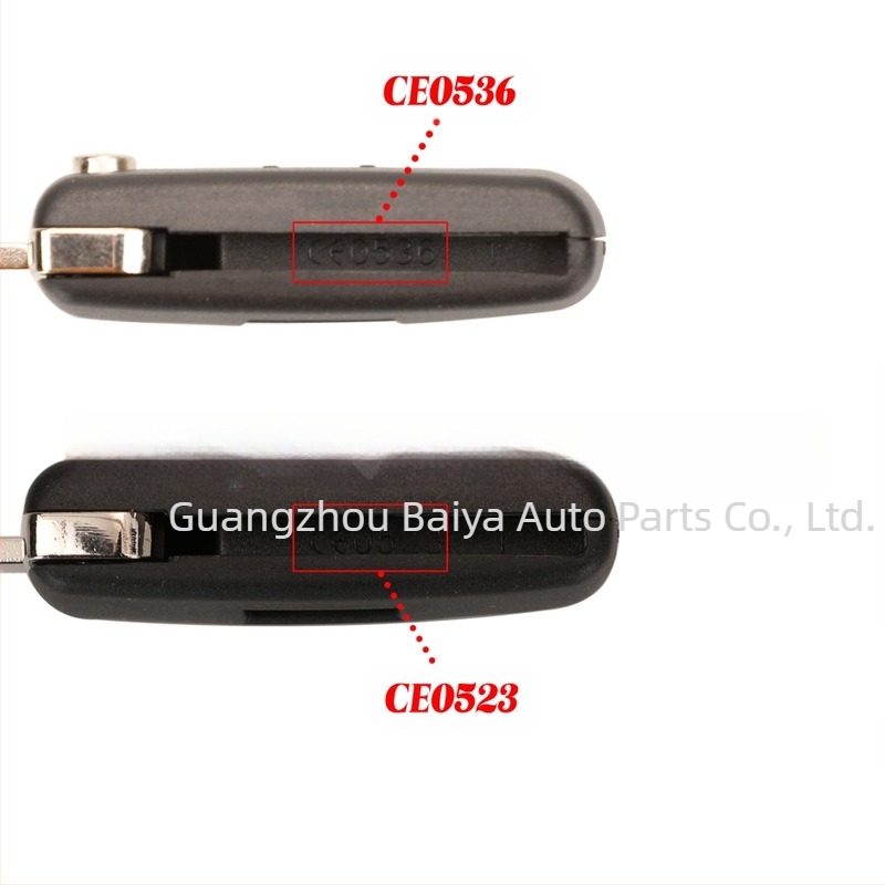 Θήκη κλειδιού αυτοκινήτου με 3 πλήκτρα για Peugeot Citroën Fiat CE0523/CE0536 | Πλαστική θήκη, πλάκα κλειδιού από χαλκό + πλαστικό, βάρος 39,5 g