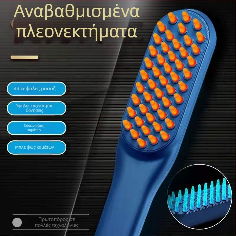 Χτένα μασάζ κεφαλιού με τροφοδοσία USB, μηχανικός έλεγχος, τρίτη ταχύτητα δόνησης — LJ-S101, Xin Li Yan