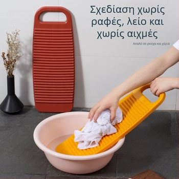 Πλαστική σανίδα πλυσίματος οικιακής χρήσης — παχύτερος σχεδιασμός, μάρκα But Shijie, συσκευασία 40 τεμάχια, κυκλοφορία τον χειμώνα του 2017, μοντέρνο μινιμαλιστικό ύφος