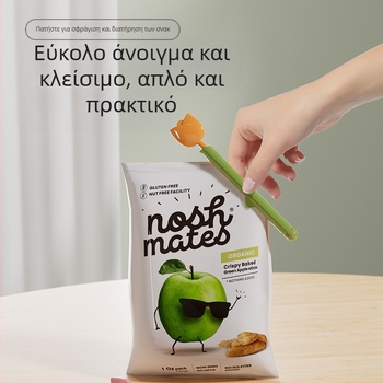 Κλιπ σφράγισης τροφίμων – Flying Rabbit, μοντέρνος μινιμαλιστικός σχεδιασμός, σετ 5 τεμαχίων, δυνατότητα εκτύπωσης λογότυπου, κατάλληλο για ιδιωτική ετικέτα