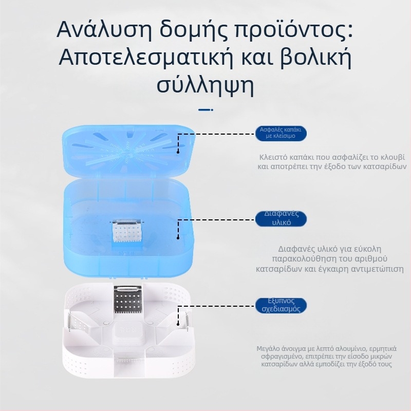 Παγίδα κατσαριδών Ju Hem | Μοντέλο BJ-21, Μη τοξικό, Στερεά κατάσταση, Συσκευασία 100 τεμάχια